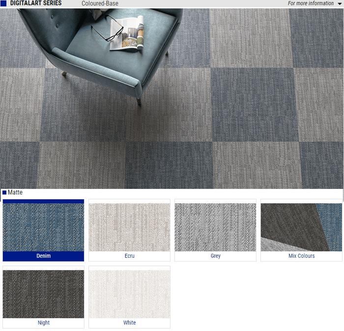 Digital Art Series Matte Porcelain Tiles – Color: Denim, Ecru, Grey, Mix Colours, Night, White – Size: 24×24 12×24 6×24 4×24 SQUAREFOOT FLOORING - MISSISSAUGA - TORONTO - BRAMPTON