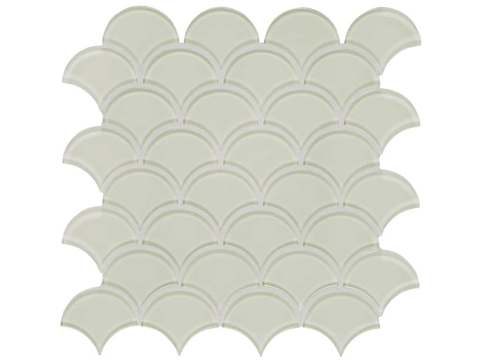 Element Sand Glass Scallop Mosaic – Anatolia Tile SQUAREFOOT FLOORING - MISSISSAUGA - TORONTO - BRAMPTON