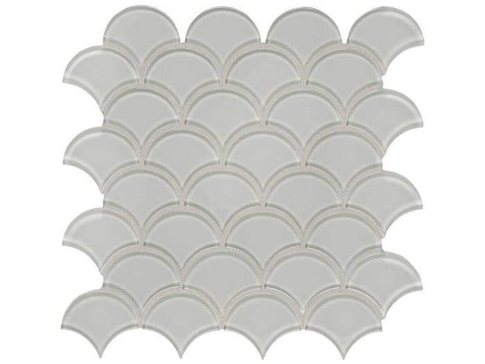 Element Mist Glass Scallop Mosaic – Anatolia Tile SQUAREFOOT FLOORING - MISSISSAUGA - TORONTO - BRAMPTON