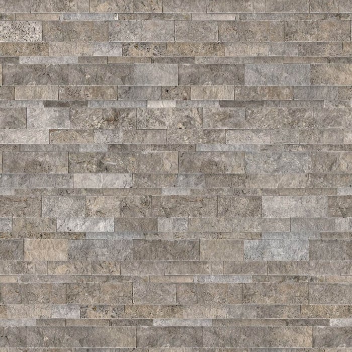 6×24 Silver Ash Travertine Veincut Split Face Ledgerstone 73-359 SQUAREFOOT FLOORING - MISSISSAUGA - TORONTO - BRAMPTON