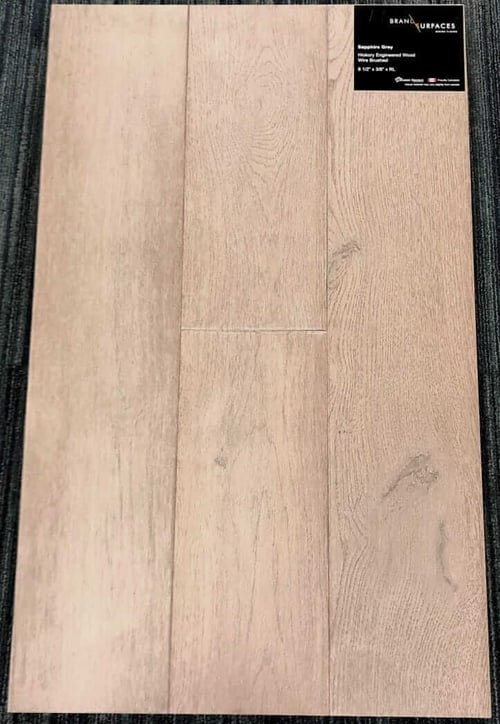 Sapphire Grey Brand Surfaces Hickory Wirebrushed Engineered Hardwood Flooring SQUAREFOOT FLOORING - MISSISSAUGA - TORONTO - BRAMPTON