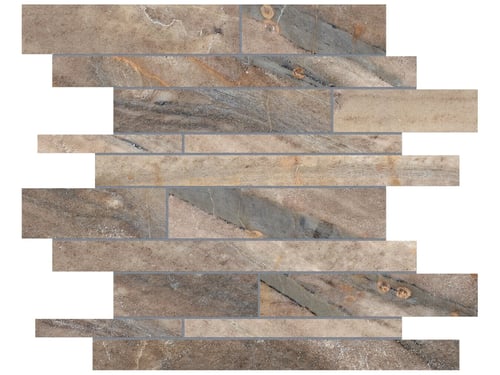 Evolution Earth Porcelain Random Strip Mosaic Matte – Anatolia Tile SQUAREFOOT FLOORING - MISSISSAUGA - TORONTO - BRAMPTON