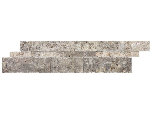Silver Ash Travertine 6 x 24 in / 15 x 60 cm Split Face Panel Natural Stone – Anatolia Tile SQUAREFOOT FLOORING - MISSISSAUGA - TORONTO - BRAMPTON