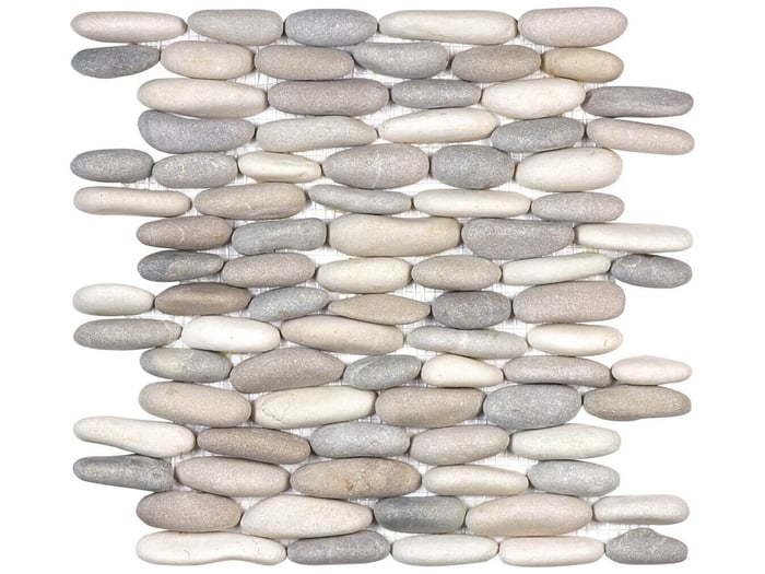 Zen Harmony Warm Blend Stacked Pebble Mosaic Matte – Anatolia Tile SQUAREFOOT FLOORING - MISSISSAUGA - TORONTO - BRAMPTON