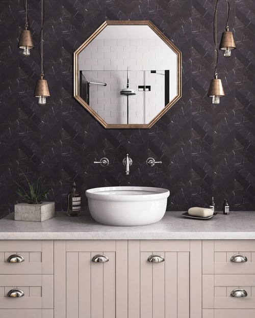 Nero Marquina Chevron