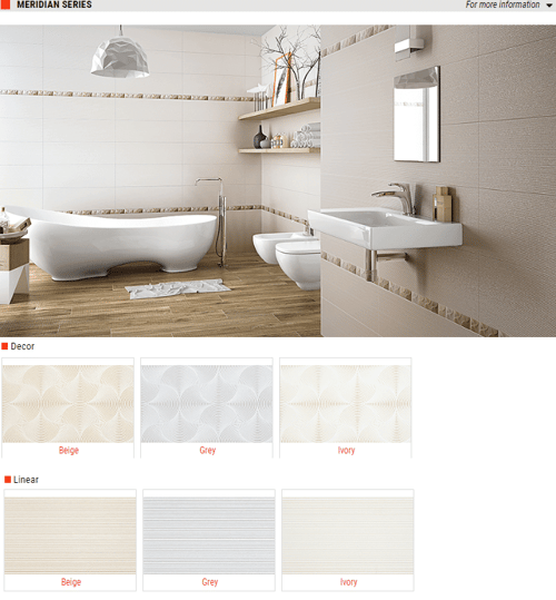 Meridian Series Decor & Linear Wall Tiles – Color: Beige, Grey, Ivory – Size: 10 x 30 SQUAREFOOT FLOORING - MISSISSAUGA - TORONTO - BRAMPTON
