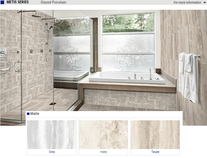 Metis Series Matte Glazed Porcelain Tiles – Color: Grey, Ivory, Taupe – Size: 12×24 18×18 SQUAREFOOT FLOORING - MISSISSAUGA - TORONTO - BRAMPTON