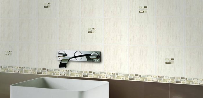 Olympia Bamboo Matte Ceramic Wall Tiles Colors: Off White, Beige, Grey