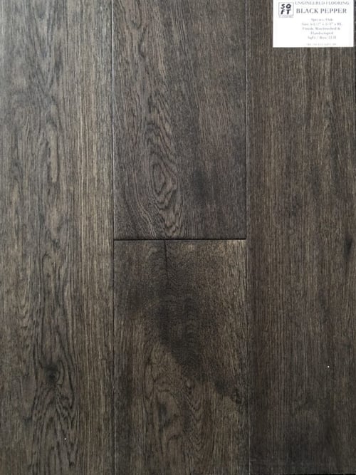 BLACK PEPPER OAK ENGINEERED HARDWOOD FLOORING – 6 1/2″ x 3/4″ x RL SQUAREFOOT FLOORING - MISSISSAUGA - TORONTO - BRAMPTON