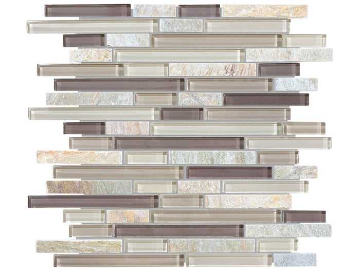 Cotton Wood Linear Blend Mosaic – Anatolia Tile SQUAREFOOT FLOORING - MISSISSAUGA - TORONTO - BRAMPTON