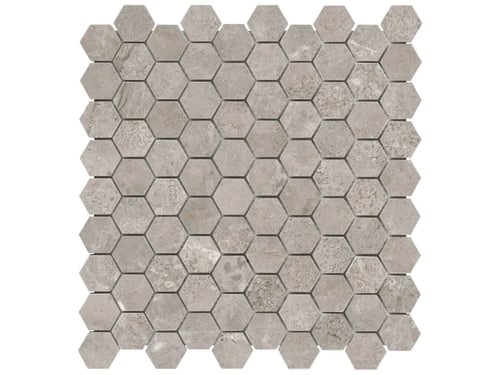 Ritz Gray 1.25 in / 3.2 cm Hexagon Mosaic Polished / Honed Natural Stone – Anatolia Tile SQUAREFOOT FLOORING - MISSISSAUGA - TORONTO - BRAMPTON