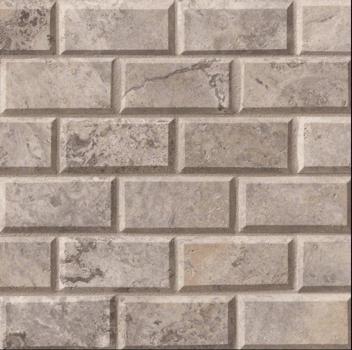 SILVER TRAVERTINE SUBWAY TILE 2X4 Travertine Mosaics SQUAREFOOT FLOORING - MISSISSAUGA - TORONTO - BRAMPTON