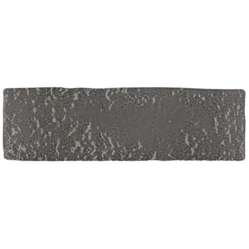 2.5”x8” Brick 20 Dark Grey Glossy SQUAREFOOT FLOORING - MISSISSAUGA - TORONTO - BRAMPTON