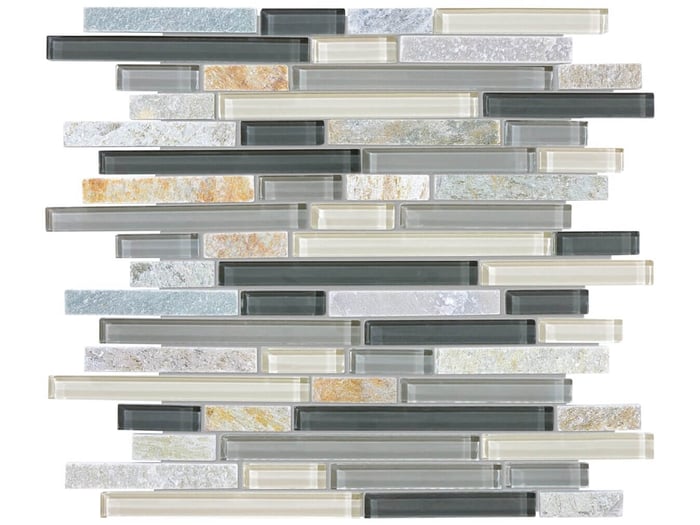 Silver Aspen Linear Blend Mosaic – Anatolia Tile SQUAREFOOT FLOORING - MISSISSAUGA - TORONTO - BRAMPTON