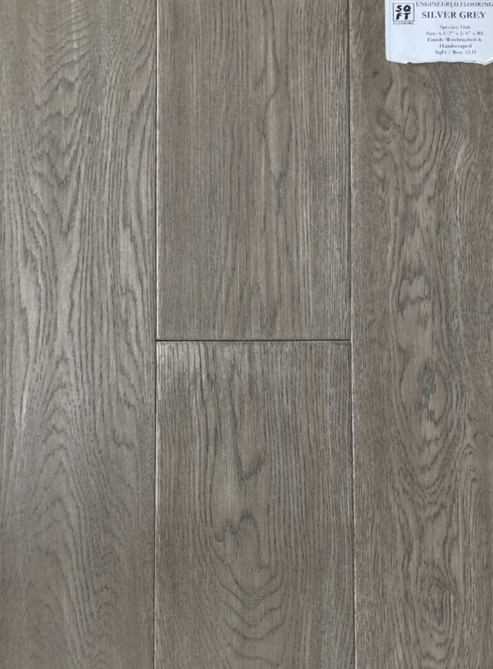 SILVER GREY OAK ENGINEERED HARDWOOD FLOORING – 6 1/2″ x 3/4″ x RL SQUAREFOOT FLOORING - MISSISSAUGA - TORONTO - BRAMPTON