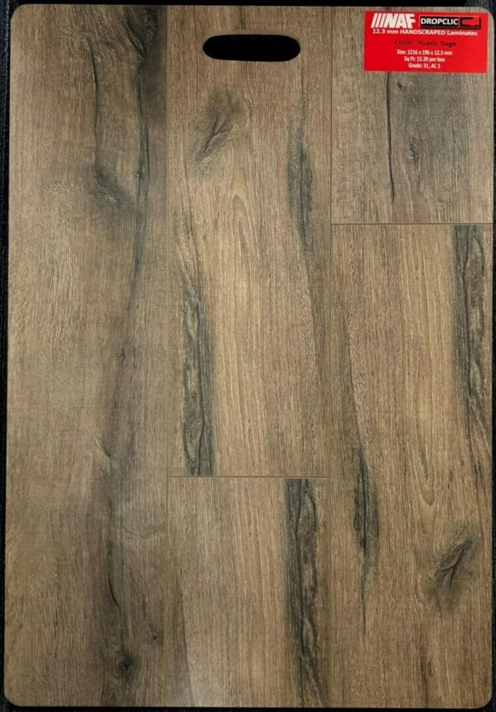 Rustic Sage NAF 12.3mm Handscraped Laminate Flooring SQUAREFOOT FLOORING - MISSISSAUGA - TORONTO - BRAMPTON