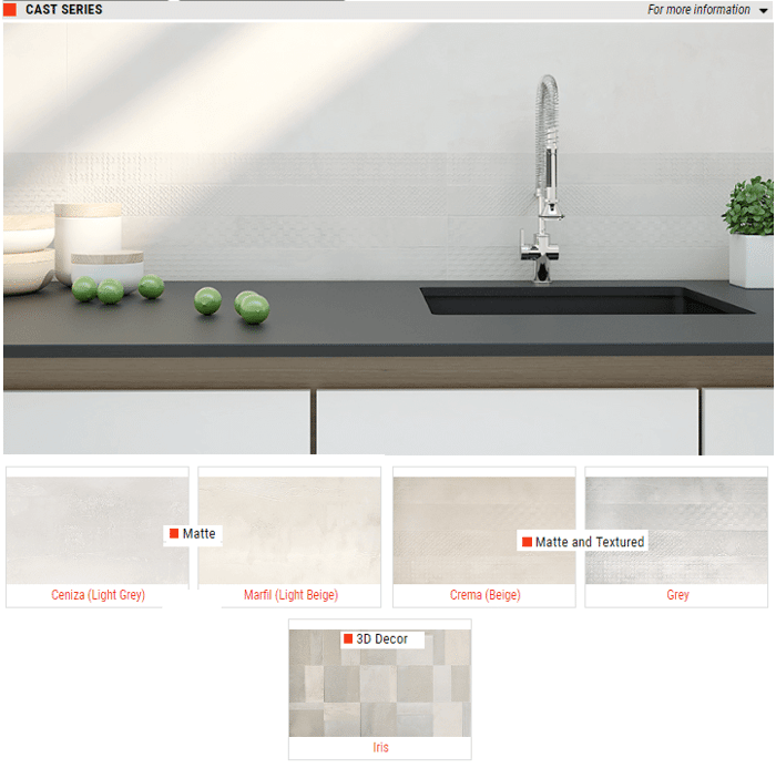 Cast Series Matte Ceramic Wall Tiles – Size: 12″ x 35″ SQUAREFOOT FLOORING - MISSISSAUGA - TORONTO - BRAMPTON