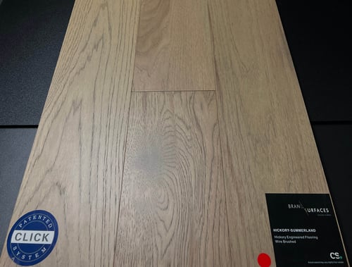 Summerland Brand Surfaces Hickory Engineered Hardwood Flooring - Click