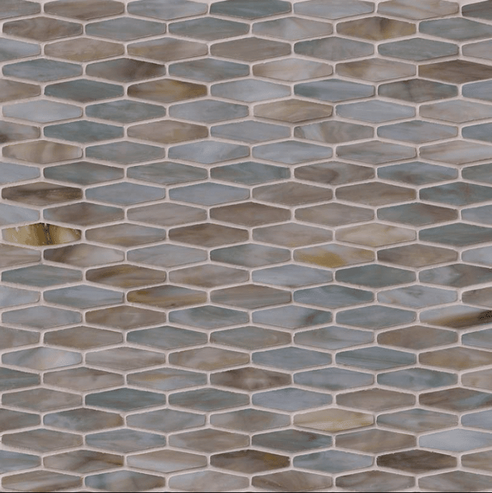 MOCHACHINO HEXAGON PATTERN 3MM Stained Glass Mosaics SQUAREFOOT FLOORING - MISSISSAUGA - TORONTO - BRAMPTON