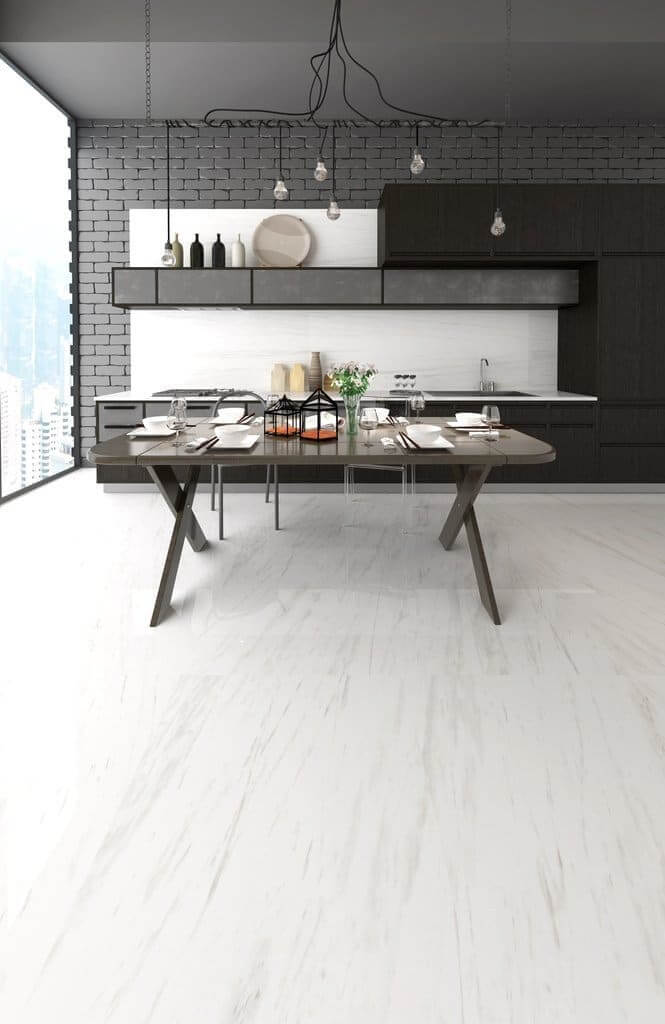 Bianco Dolomite Rectified Porcelain Sapphirus Stone & Tile SQUAREFOOT FLOORING - MISSISSAUGA - TORONTO - BRAMPTON