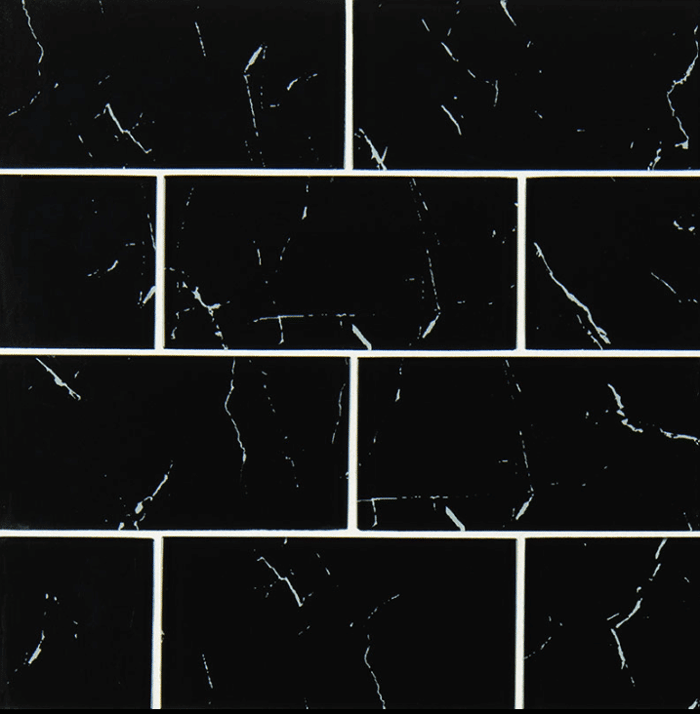 NERO MARQUINA GLASS 3X6X8MM Glass Mosaics SQUAREFOOT FLOORING - MISSISSAUGA - TORONTO - BRAMPTON