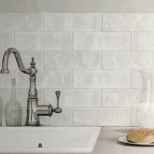 Borgo White Crackle Gloss 2.5" x 8" - Porcelain - Neshada Tile & Stone