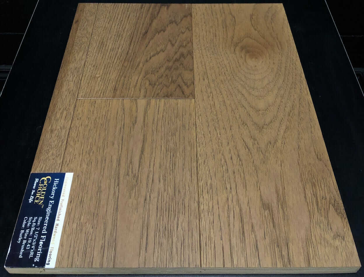 Golden Choice Hickory Engineered Hardwood Flooring in Canada
