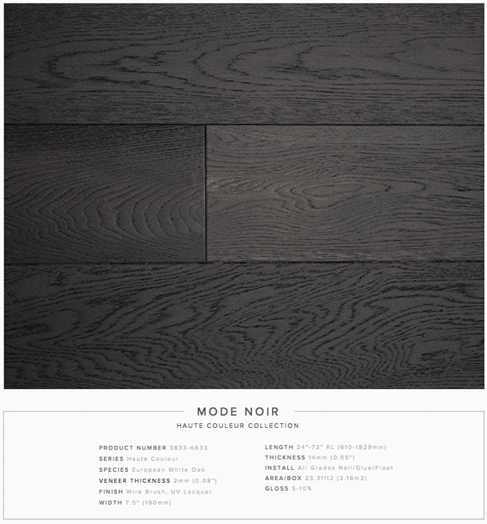 Mode Noir Pravada Haute Couleur Collection European White Oak Engineered Floors SQUAREFOOT FLOORING - MISSISSAUGA - TORONTO - BRAMPTON
