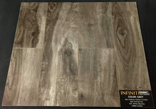 Grey 12.3mm Infiniti Laminate Flooring SQUAREFOOT FLOORING - MISSISSAUGA - TORONTO - BRAMPTON