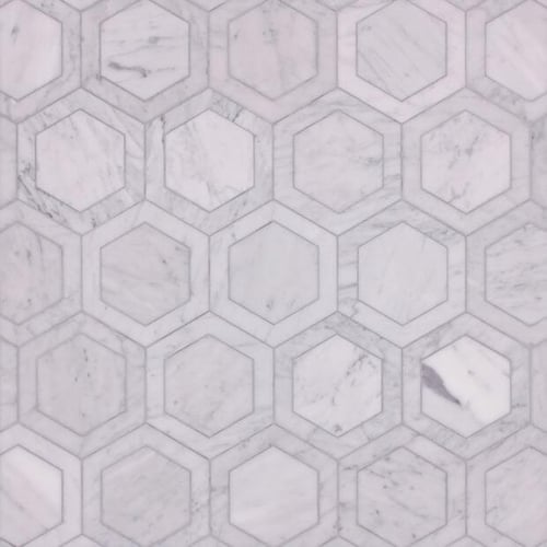 Essentia 6.5X5.62 Honeycomb Grigio Honed – Field SQUAREFOOT FLOORING - MISSISSAUGA - TORONTO - BRAMPTON
