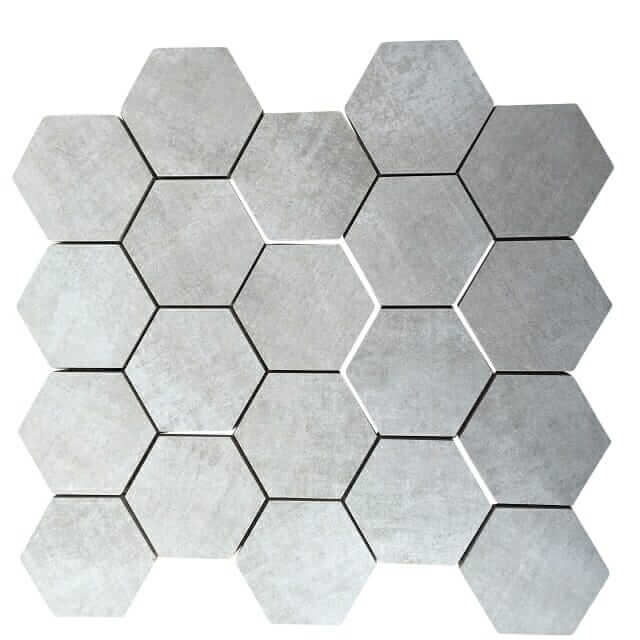 CMPM42 CEMENT LOOK HEAXGON PORCELAIN MOSAIC