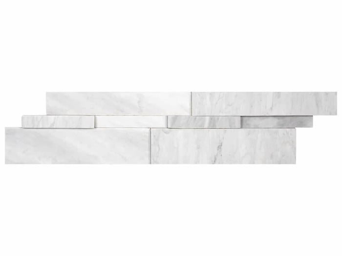Bianco Venatino 6 X 24 In / 15 X 60 Cm Cubic Wall Panel Honed Marble – Anatolia Tile SQUAREFOOT FLOORING - MISSISSAUGA - TORONTO - BRAMPTON