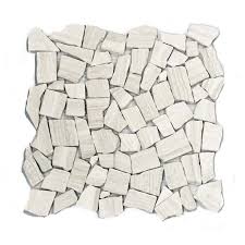 27STM014 Escarpment Tumbled Marble Pebble Mosaics SQUAREFOOT FLOORING - MISSISSAUGA - TORONTO - BRAMPTON