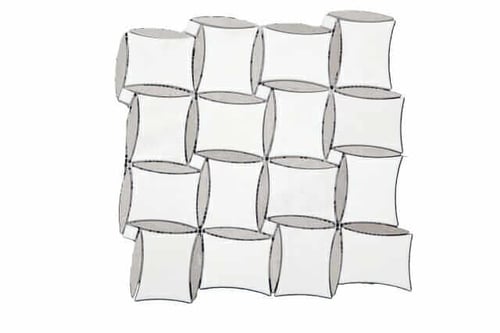 62STM060 Cindrella and Dolimite Petals Weave Marble Mosaics