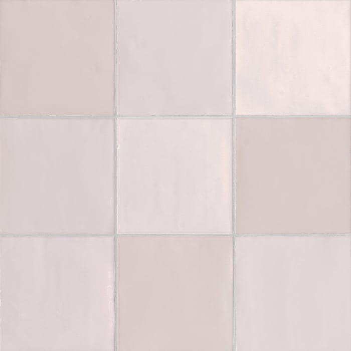 Urban Zebra Light Pink Color Art Ceramic Tile