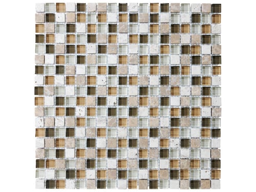 Bamboo Glass Stone 5/8 X 5/8 In / 1.6 X 1.6 Cm Mosaic – Anatolia Tile SQUAREFOOT FLOORING - MISSISSAUGA - TORONTO - BRAMPTON