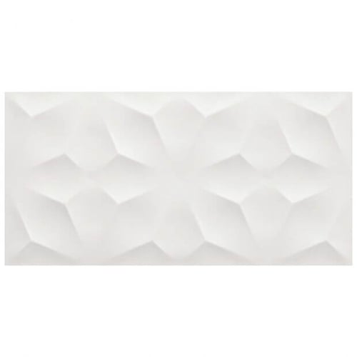 16”x32” 3D Wall Design Diamond White Matt SQUAREFOOT FLOORING - MISSISSAUGA - TORONTO - BRAMPTON