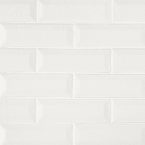 WHISPER WHITE 2X6 BEVELED Ceramic Mosaics SQUAREFOOT FLOORING - MISSISSAUGA - TORONTO - BRAMPTON