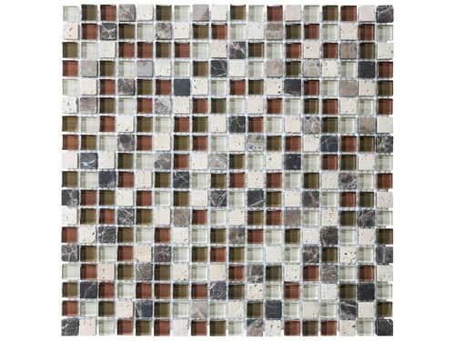 Cabernet Glass Stone 5/8 X 5/8 In / 1.6 X 1.6 Cm Mosaic – Anatolia Tile SQUAREFOOT FLOORING - MISSISSAUGA - TORONTO - BRAMPTON