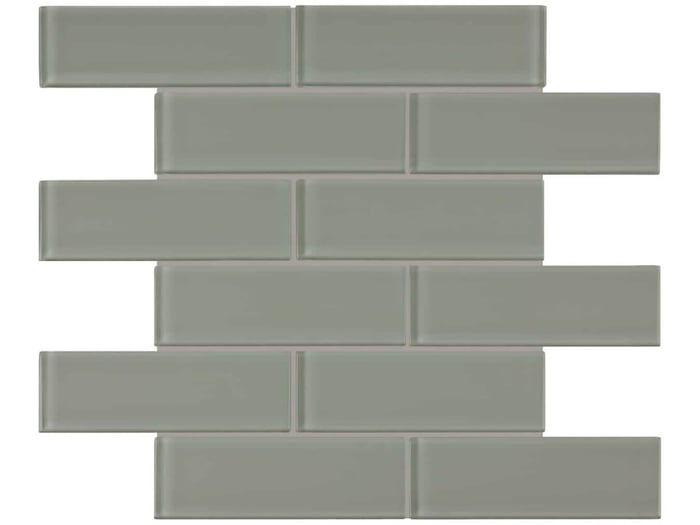 Element Smoke Glass 2 X 6 In / 5 X 15 Cm Brick Mosaic – Anatolia Tile SQUAREFOOT FLOORING - MISSISSAUGA - TORONTO - BRAMPTON