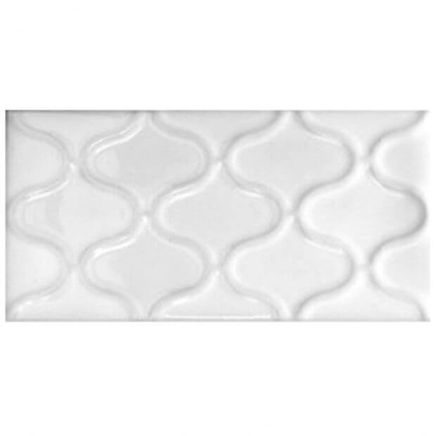 2.6”x5.2” Genesi 13 Motivi 3 Bianco Luc. SQUAREFOOT FLOORING - MISSISSAUGA - TORONTO - BRAMPTON