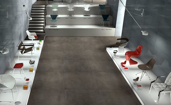 Olympia Micron 2.0 Matte Porcelain Tiles Color: White, Almond, Beige, Light Grey, Dark Grey, Anthracite Size: 24x24 12x24