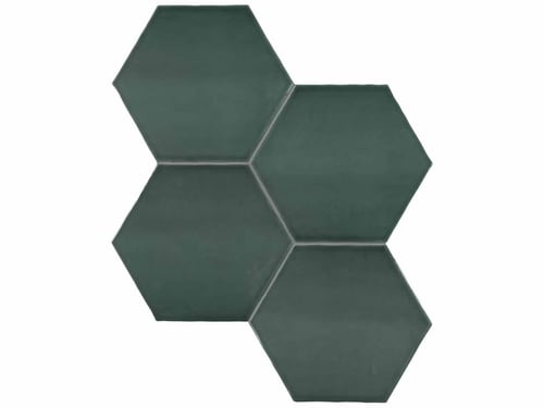 Teramoda Emerald Porcelain 6 In / 15 Cm Hexagon Pressed Glossy – Anatolia Tile SQUAREFOOT FLOORING - MISSISSAUGA - TORONTO - BRAMPTON