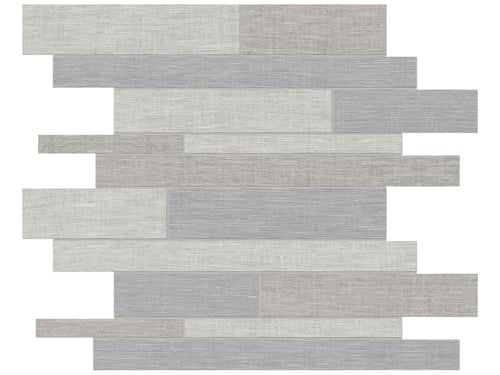 Belgian Linen Porcelain Mica Dark Blend Random Strip Mosaic – Anatolia Tile SQUAREFOOT FLOORING - MISSISSAUGA - TORONTO - BRAMPTON