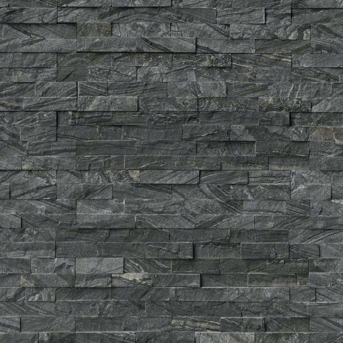Glacial Black Stacked Stone Panels Ledgerstone SQUAREFOOT FLOORING - MISSISSAUGA - TORONTO - BRAMPTON