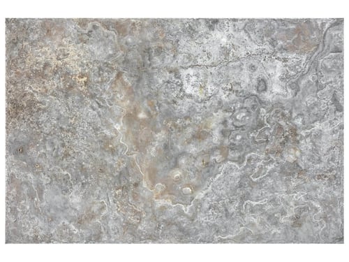 Silver Ash Travertine 16 x 24 in / 40.6 x 61 cm Chiseled & Brushed Natural Stone – Anatolia Tile SQUAREFOOT FLOORING - MISSISSAUGA - TORONTO - BRAMPTON
