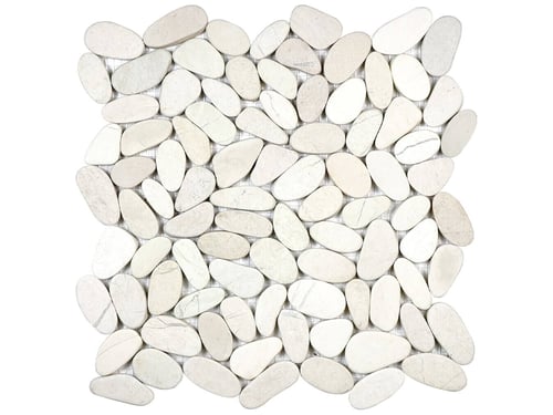 Zen Serenity Ivory Flat Pebble Mosaic Matte – Anatolia Tile SQUAREFOOT FLOORING - MISSISSAUGA - TORONTO - BRAMPTON