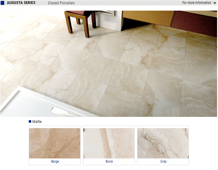 Augusta Series Matte Glazed Porcelain Tile – Color: Beige, Bone, Grey – Size: 18×18 SQUAREFOOT FLOORING - MISSISSAUGA - TORONTO - BRAMPTON