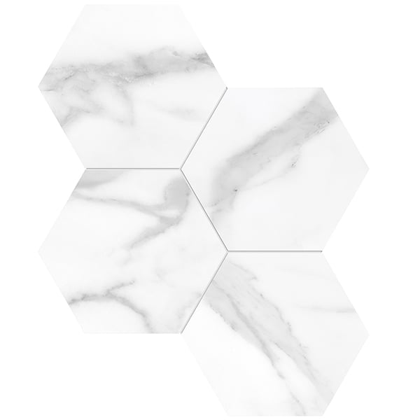 Richmond Tile Valencia Statuario Nuovo 6" Hexagons Polished