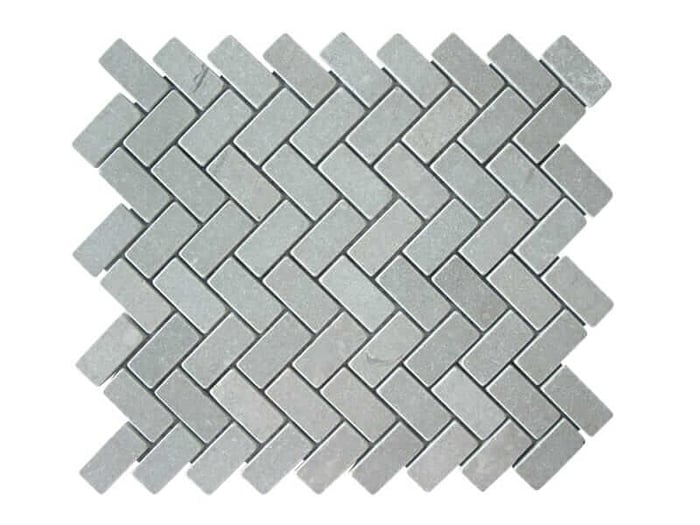 37STM060 Cinderella Mini Bricks Tumbled Herringbone Mosaics SQUAREFOOT FLOORING - MISSISSAUGA - TORONTO - BRAMPTON